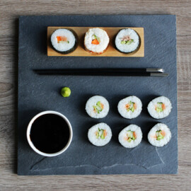 Serviertablet schiefer 30x30cm